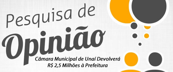 “Câmara Municipal de Unaí Devolverá R$ 2,5 Milhões à Prefeitura: Participe da Enquete para Definir o Melhor Destino dos Recursos”