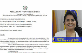 DECISÃO JUDICIAL PRORROGA AFASTAMENTO DE NAIR DAYANA POR MAIS 30 DIAS