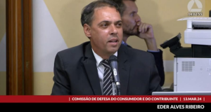 “COORD. REGIONAL FÓRUM PROCONS MINEIROS, EDER ALVES RIBEIRO, REPRESENTA UNAÍ NA REUNIÃO DEFESA DO CONSUMIDOR NA ALMG”