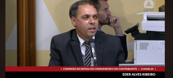 “COORD. REGIONAL FÓRUM PROCONS MINEIROS, EDER ALVES RIBEIRO, REPRESENTA UNAÍ NA REUNIÃO DEFESA DO CONSUMIDOR NA ALMG”
