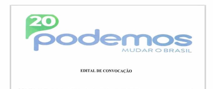 PARTIDO PODEMOS CONVOCA CONVENÇÃO MUNICIPAL EM UNAÍ