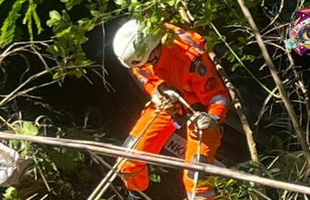 ATENÇÃO REDOBRADA: CAPOTAMENTO EM ESTRADA PRÓXIMA À CACHOEIRA DO RIO PRETO REFORÇA RISCO DE ACIDENTES NA REGIÃO