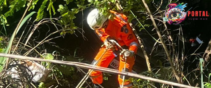 ATENÇÃO REDOBRADA: CAPOTAMENTO EM ESTRADA PRÓXIMA À CACHOEIRA DO RIO PRETO REFORÇA RISCO DE ACIDENTES NA REGIÃO