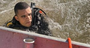 Corpo de Bombeiros de Unaí realiza resgate de vítima de afogamento no Rio Preto