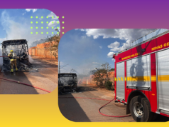 CORPO DE BOMBEIROS ATENDE INCÊNDIO EM ÔNIBUS INTERURBANO – 07/10/2025