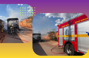 CORPO DE BOMBEIROS ATENDE INCÊNDIO EM ÔNIBUS INTERURBANO – 07/10/2025