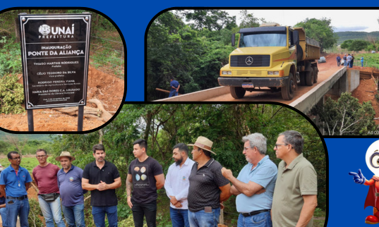 NOVA PONTE SOBRE O CÓRREGO DA ALIANÇA FORTALECE O DESENVOLVIMENTO RURAL EM UNAÍ