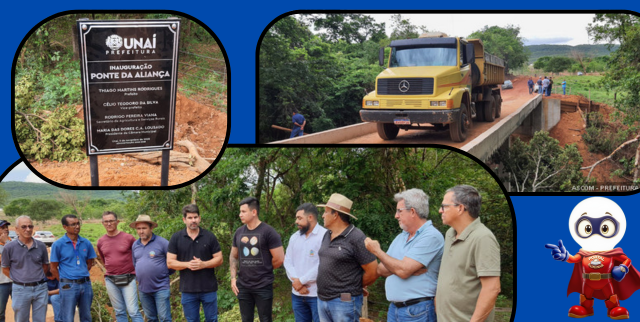 NOVA PONTE SOBRE O CÓRREGO DA ALIANÇA FORTALECE O DESENVOLVIMENTO RURAL EM UNAÍ