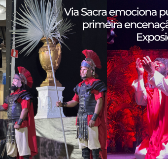 Via Sacra emociona público em Unaí com primeira encenação no Parque de Exposições