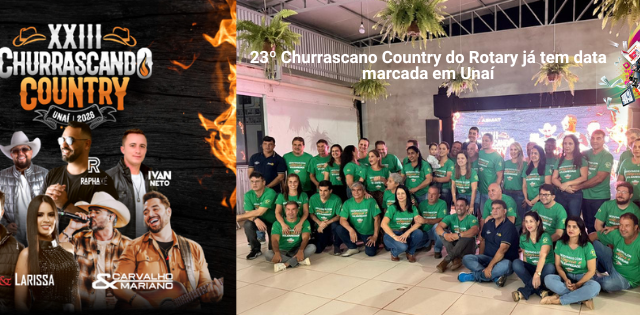 23º Churrascano Country do Rotary já tem data marcada em Unaí