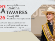 CAMILLA TAVARES CONCORRE AO TÍTULO DE RAINHA DO UNAÍ RODEIO FESTIVAL E DESTACA EMOÇÃO DE REPRESENTAR AS MULHERES UNAÍENSES