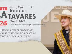 CAMILLA TAVARES CONCORRE AO TÍTULO DE RAINHA DO UNAÍ RODEIO FESTIVAL E DESTACA EMOÇÃO DE REPRESENTAR AS MULHERES UNAÍENSES