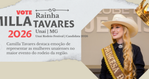 CAMILLA TAVARES CONCORRE AO TÍTULO DE RAINHA DO UNAÍ RODEIO FESTIVAL E DESTACA EMOÇÃO DE REPRESENTAR AS MULHERES UNAÍENSES