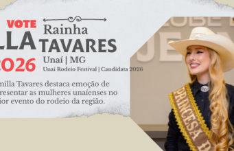 CAMILLA TAVARES CONCORRE AO TÍTULO DE RAINHA DO UNAÍ RODEIO FESTIVAL E DESTACA EMOÇÃO DE REPRESENTAR AS MULHERES UNAÍENSES