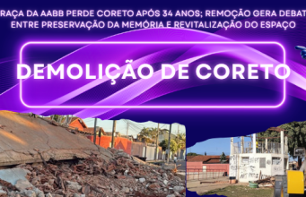 PRAÇA DA AABB PERDE CORETO APÓS 34 ANOS; REMOÇÃO GERA DEBATE ENTRE PRESERVAÇÃO DA MEMÓRIA E REVITALIZAÇÃO DO ESPAÇO